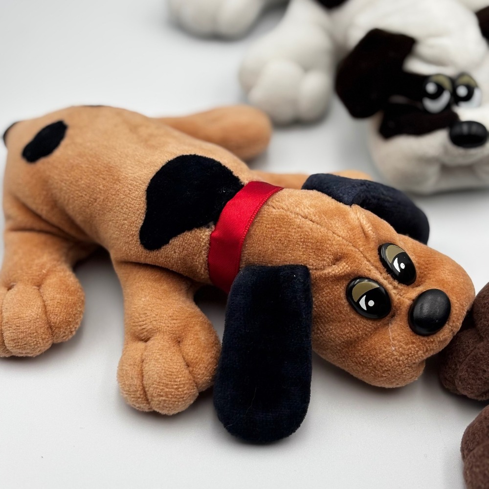 Vintage 1986 Tonka Pound Puppies Plush Lot Rumple Skins Dalmatians 80s Toys